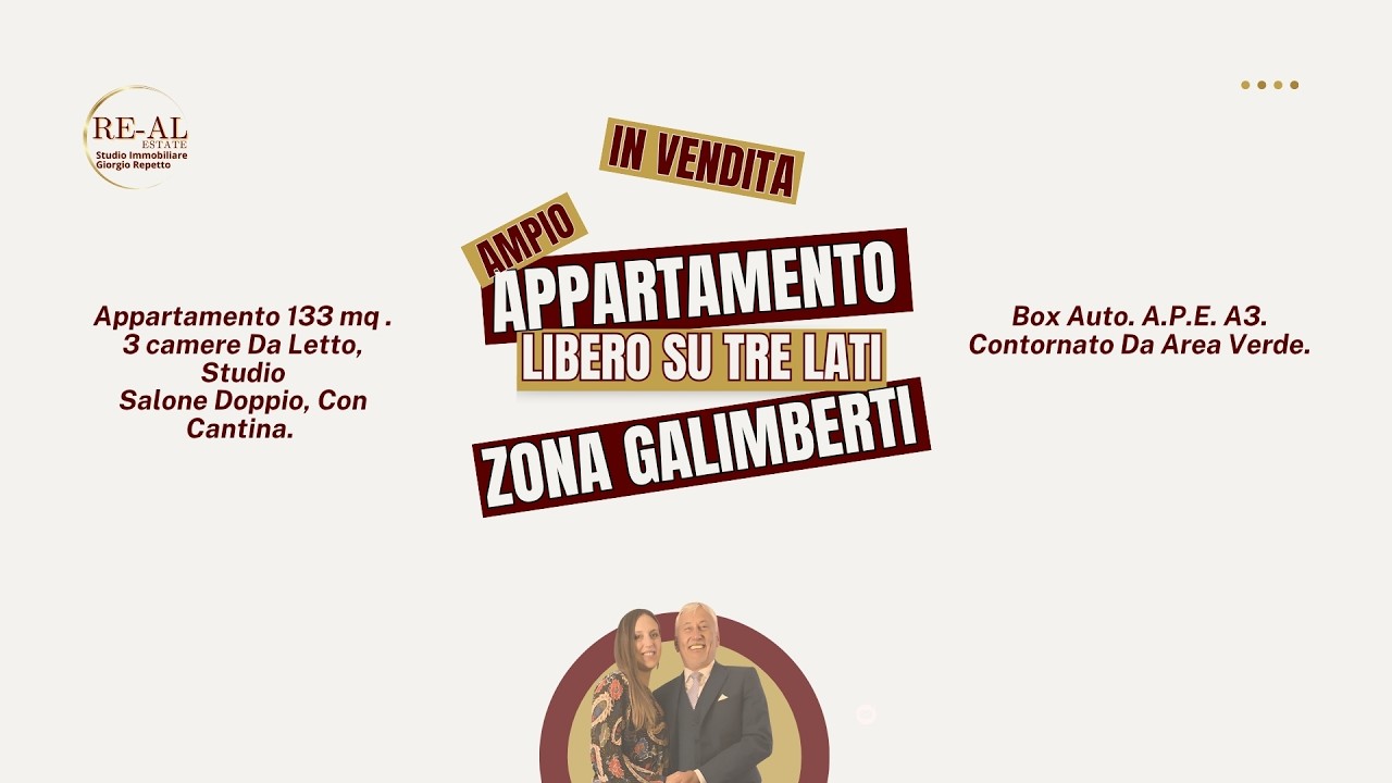 Appartamento in vendita ad Alessandria – Zona Galimberti | 133 mq con box auto