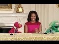 The First Lady Elmo And Rosita Partner To Encourage Healthy Food Choices For Kids