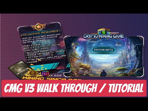 CryptoMiningGame V3 Beta Walk Through & Tutorial.
