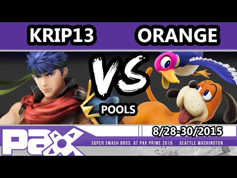 S@P - UW | KripThirteen (Ike) Vs. Orange (Duck Hunt) SSB4 Pools - Smash Wii U - Smash 4
