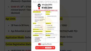 Download lagu Oil India Workpersons Recruitment 2025 #oil #oilindia #oilindialimitedrecruitment2023 mp3 Download lagu Oil India Workpersons Recruitment 2025 #oil #oilindia #oilindialimitedrecruitment2023 mp3