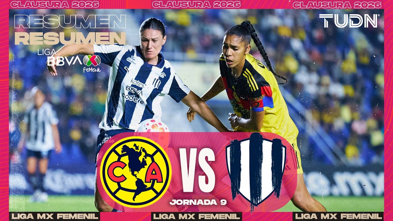 Highlights - América vs Rayadas | Liga MX Femenil - Jornada 9 Clausura 2026 | TUDN