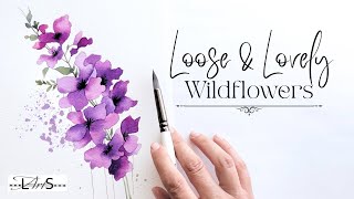 Watercolor Wild Flowers! The Joy & Adventure of Painting Outdoors! Easy, Beginner Friendly Tutorial!