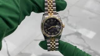 Rolex Datejust 36 Black Dial 116203-BKJRDJ Men&#39;s Watch