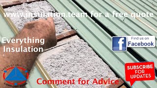 How I use a custom made flat pipe to pump cellulose fibre insulation under the iron   trim deck of a