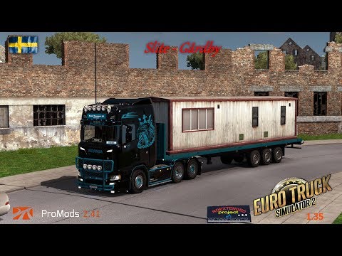 ETS2 1.35 I My Trucking Diary - Episode #203 I Slite to Gårdby I Promods 2.41, RoEx 2.2