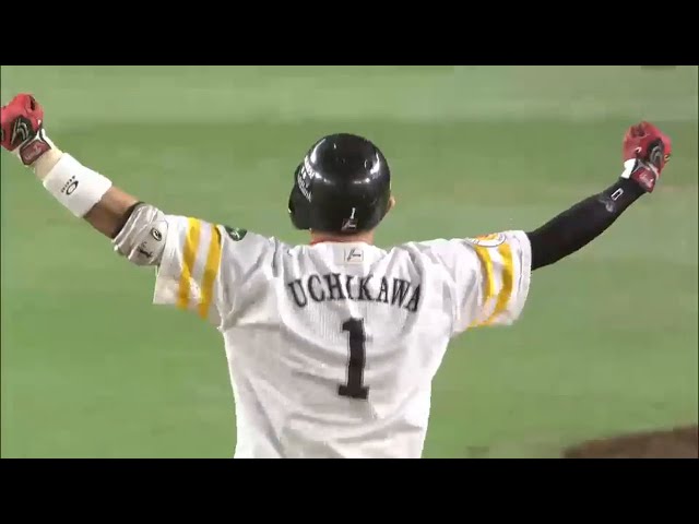 【7回裏】ホークスナイン大興奮!! 内川が走者一掃逆転タイムリー!! 2015/6/21 H-F