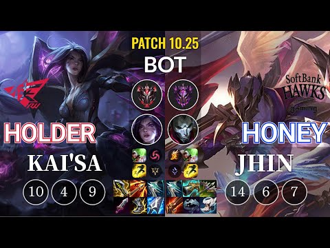 RW Holder Kai'Sa vs SHG Honey Jhin Bot - KR Patch 10.25