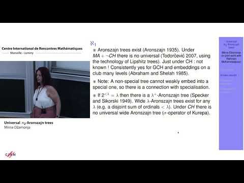 Mirna Džamonja: Universal  א2-Aronszajn trees