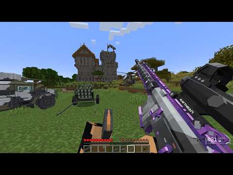 I Rescued Villagers from the Pillager Castle Prison Using Modern Weapons! 💥🏰