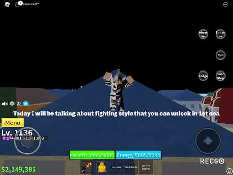 All locations of fighting style in 1st sea (blox fruit)