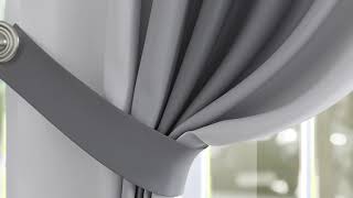Комплект штор «Ленирс (серый)» — видео о товаре