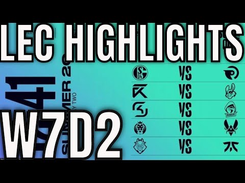 LEC Highlights ALL GAMES Week 7 Day 2 Summer 2020 League of Legends EULEC