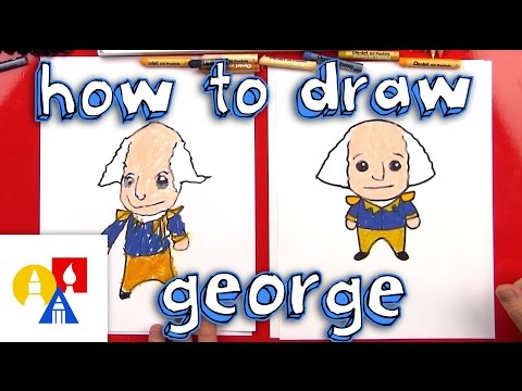 How to draw a cartoon george washington