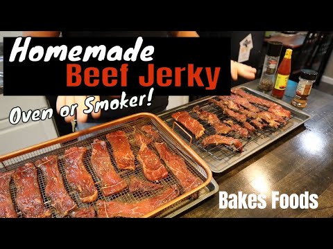 How to make Homemade Jerky in an Oven or Smoker - Best Easy Recipe!