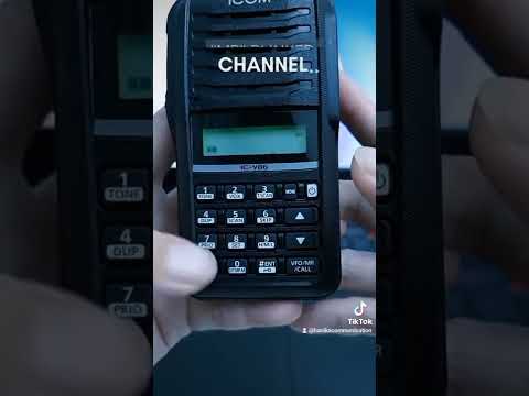EASY WAY TO INPUT A FREQUENCY INTO A MEMORY CHANNEL "MR" MODE ICOM IC-V86 #icom #jepang #japan #VHF