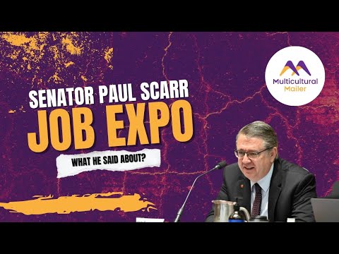 Senator Paul Scarr Recognises the Work of Multicultural Mailer Inc | Job & Careers Expo 2025