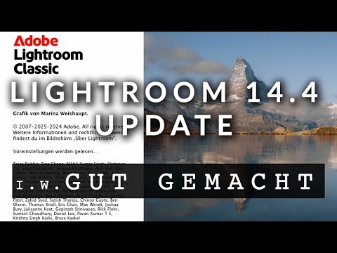 UPDATE LIGHTROOM CLASSIC 14.4: Gut gemacht (?)
