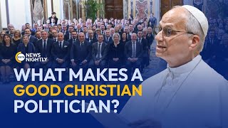 Download lagu Pope Leo XIV Gives Striking Answer on What Makes a Good Christian Politician | EWTN News Nightly mp3