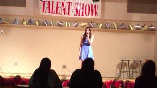 Cecilia singing Out Here On My Own