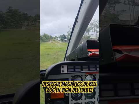 Despegue espectacular de Bell 206 de Vigía del Fuerte Antioquia