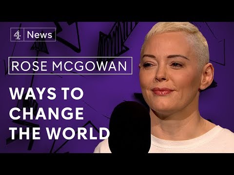 Rose McGowan on Weinstein, growing up in a cult and running for President