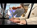 15 Year Old Karolina Protsenko - AIRPORT Performance | Can't Help Falling In Love - Violin Cover