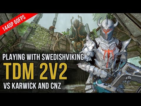 TDM 2v2 with SwedishViking vs Karwick and cnz on Awoken - Quake Champions
