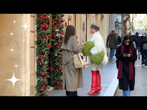 🇮🇹ITALIAN FASHION STREET👍❤️ROME🎄💫✨🎄