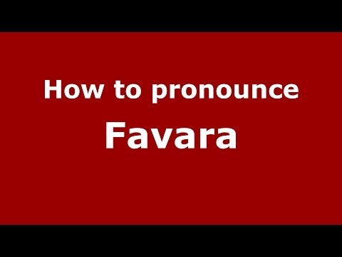How to pronounce Favara (Italian/Italy) - PronounceNames.com