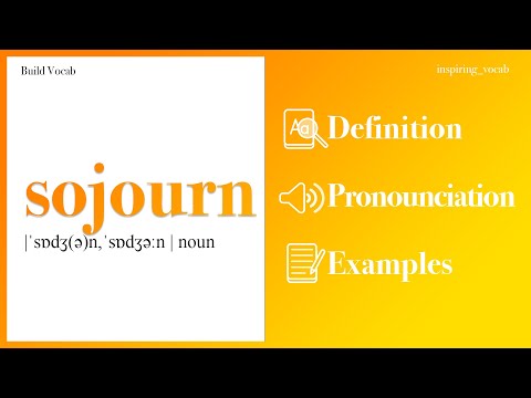 What Does sojourn Mean | sojourn Meaning with Pronunciation and Example #shorts