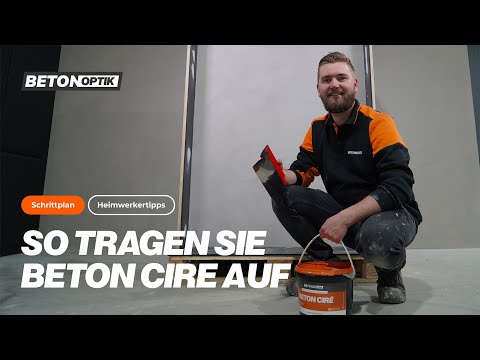 Beton Cire Auftragen | Schritt-für-Schritt-Anleitung | DIY | Betonoptik