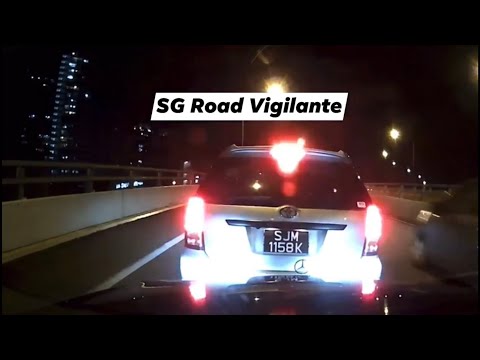 25dec2021 Lornie flyover phv toyota wish sudden ebrake. lucky camcar driver was alert