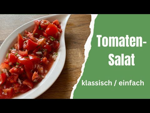 Einfacher klassischer Tomatensalat