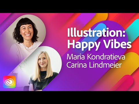 Happy-Shiny-Yay Illustration mit Maria Kondratieva und Carina Lindmeier | Adobe Live