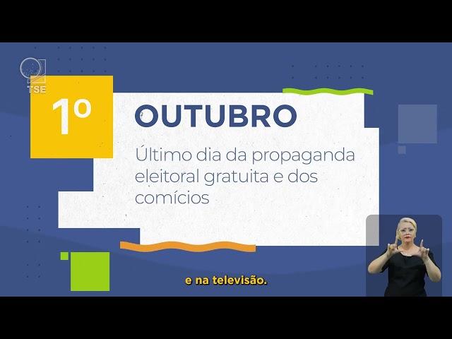 Calendário Eleitoral - 1 de outubro 2