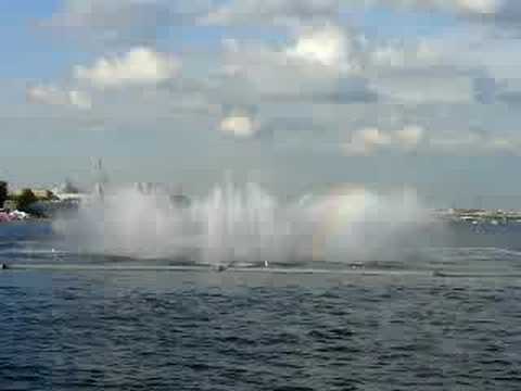Dancing fountain St. Petersburg Russia
