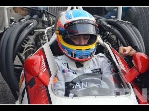 Thumbnail for HONDA RA301 Fernando Alonso drive V12 sound warm up HONDA THANKSDAY2016 by Honda RA301