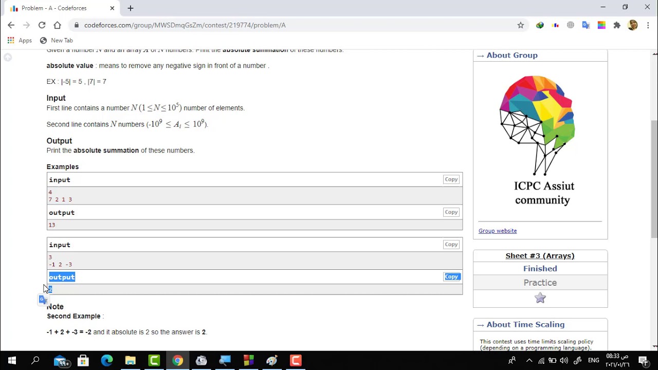 1-  sheet 3 Problem A