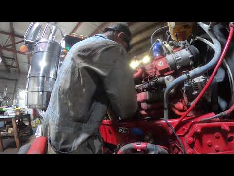 ISX Cummins blown head gasket.