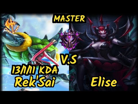 Sybol (REK'SAI) vs ELISE - 13/1/11 KDA JUNGLE GAMEPLAY - OC Ranked MASTER