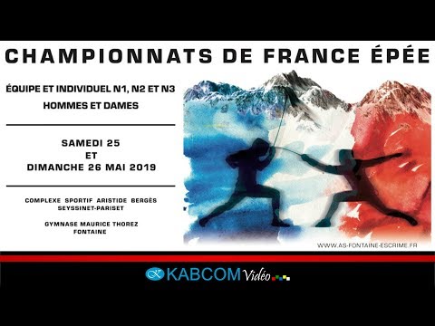 CHAMPIONNATS DE FRANCE D’ÉPÉE - FONTAINE 2019 - ÉPREUVES INDIVIDUELLES - PISTE FINALE