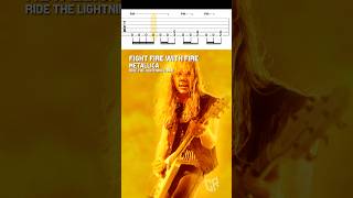 Metallica Fight Fire With Fire Riff Tab