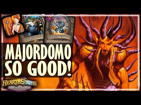 MAJORDOMO IS MY NEW FAV CARD! - Hearthstone Battlegrounds