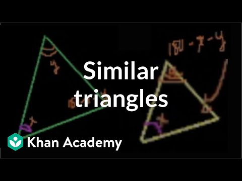 Similar triangles | Similarity | Geometry | Khan Academy