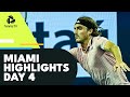Medvedev Battles Murray; Tsitsipas, Hurkacz, Auger-Aliassime Feature | Miami 2022 Day 4 Highlights