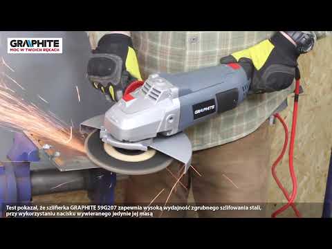 Elektrinis kampinis šlifuoklis Graphite 2350W, (59G207) video