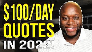 How To Make Money With Quotes 2022 - $100/Day With Other People