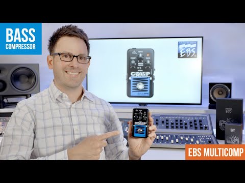 EBS MultiComp Studio Edition True Dual Band Compressor Pedal 2010s - Black/Blue image 7