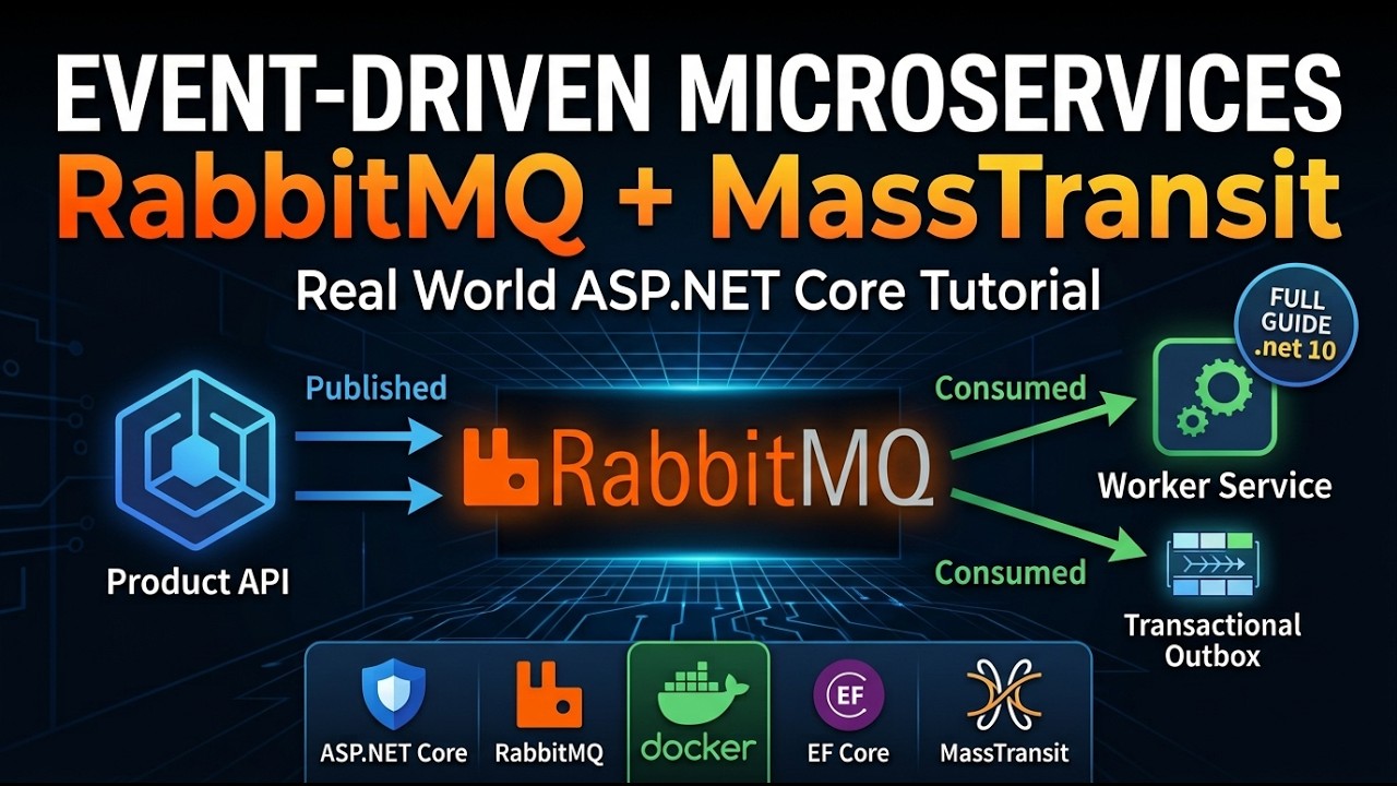 RabbitMQ + MassTransit in ASP.NET Core — Full Event-Driven Microservices Tutorial